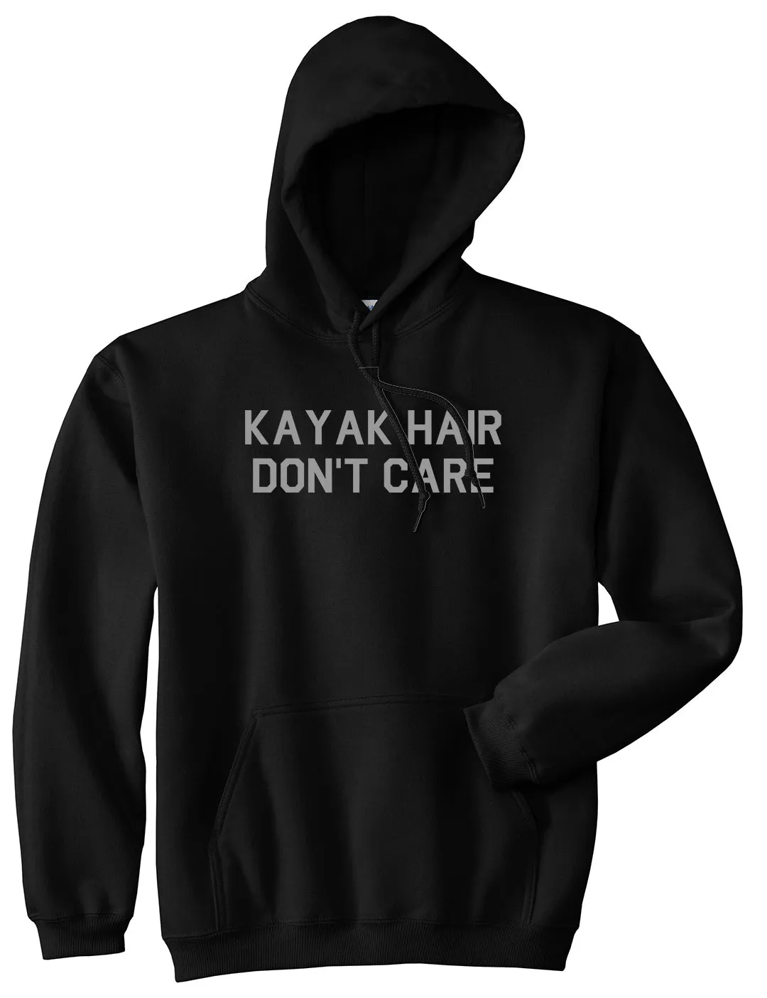 Kayak Hair Dont Care Mens Pullover Hoodie