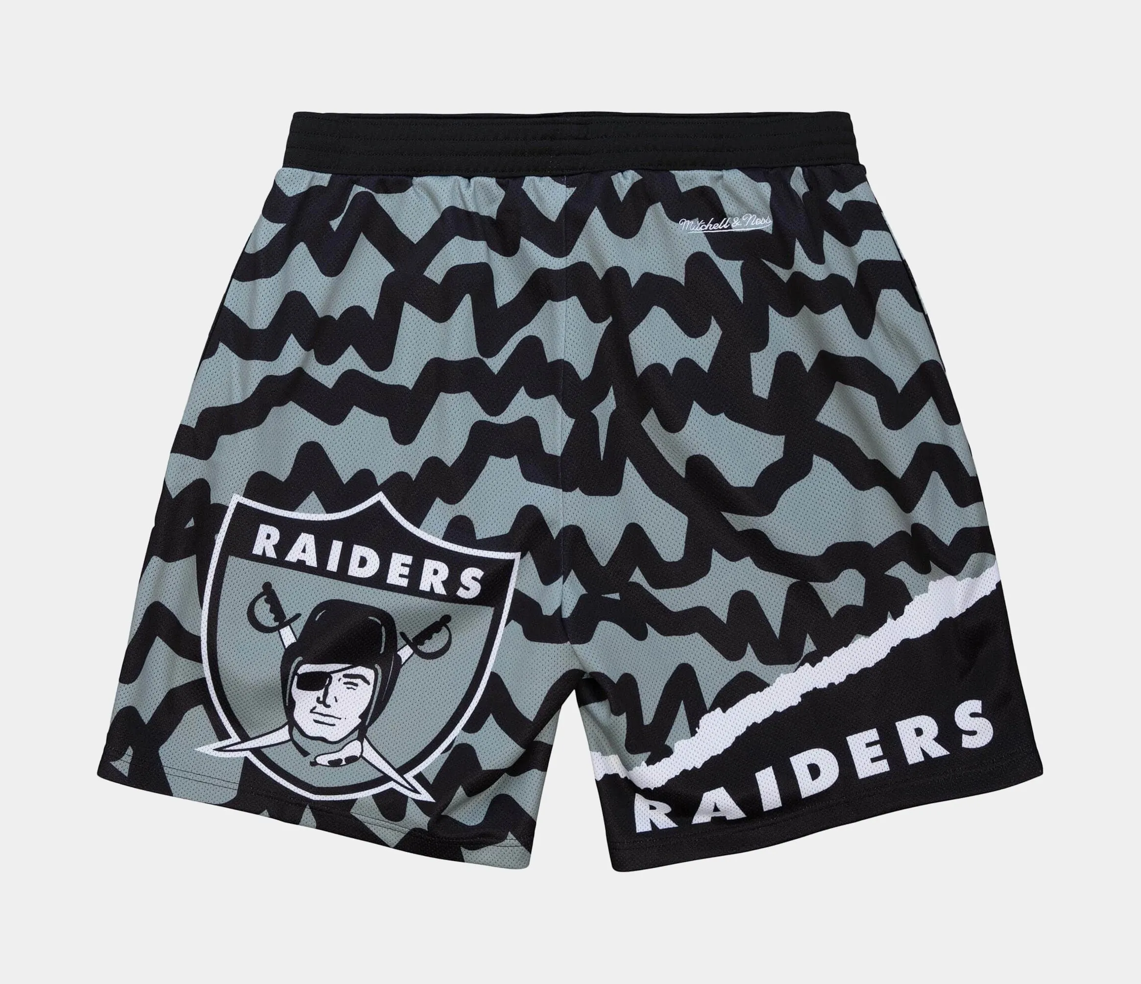 Las Vegas Raiders Jumbotron 2.0 Sublimated Shorts Mens Shorts (Black/Grey)