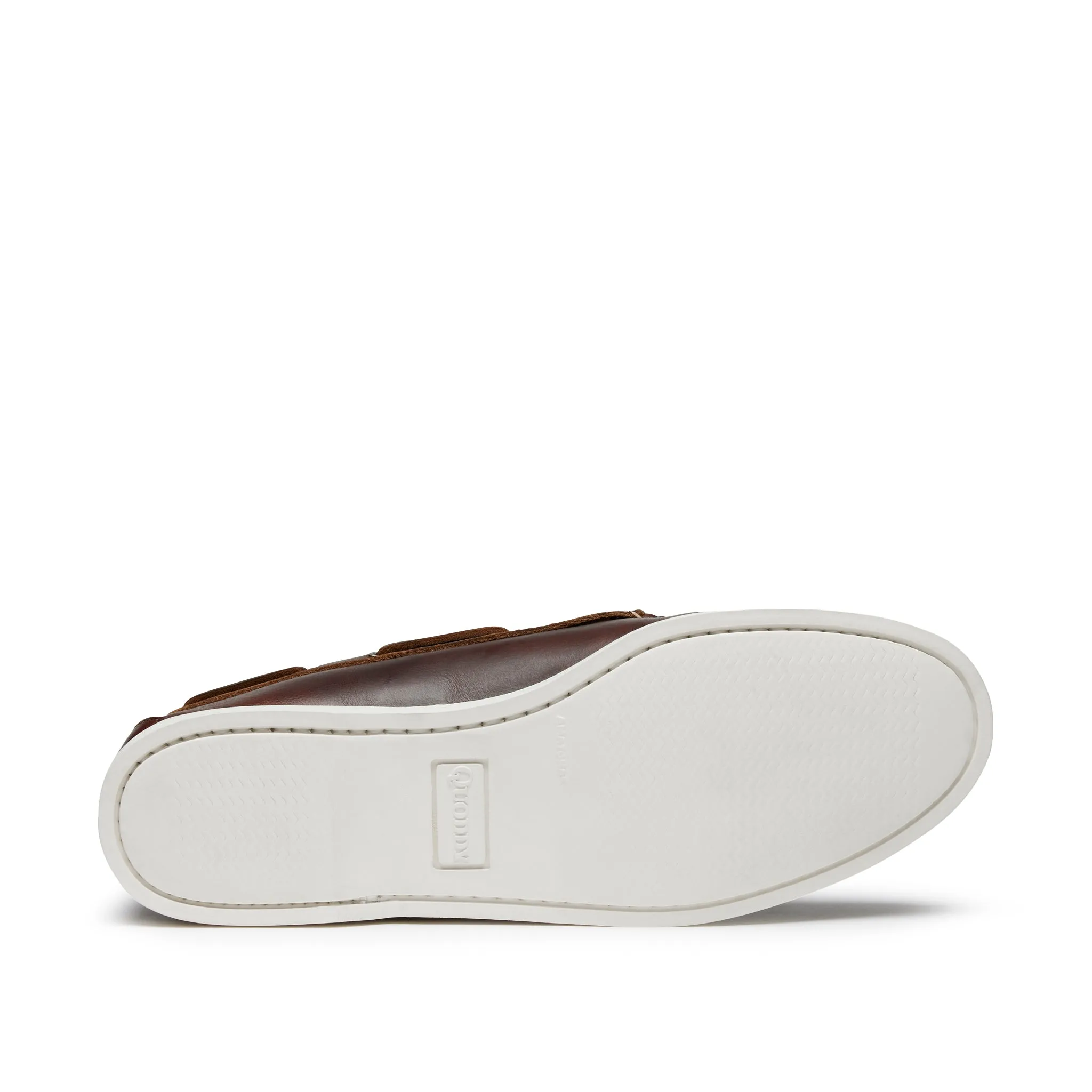 LE Men’s Canoe Shoe: Brown Pebble Boat Sole