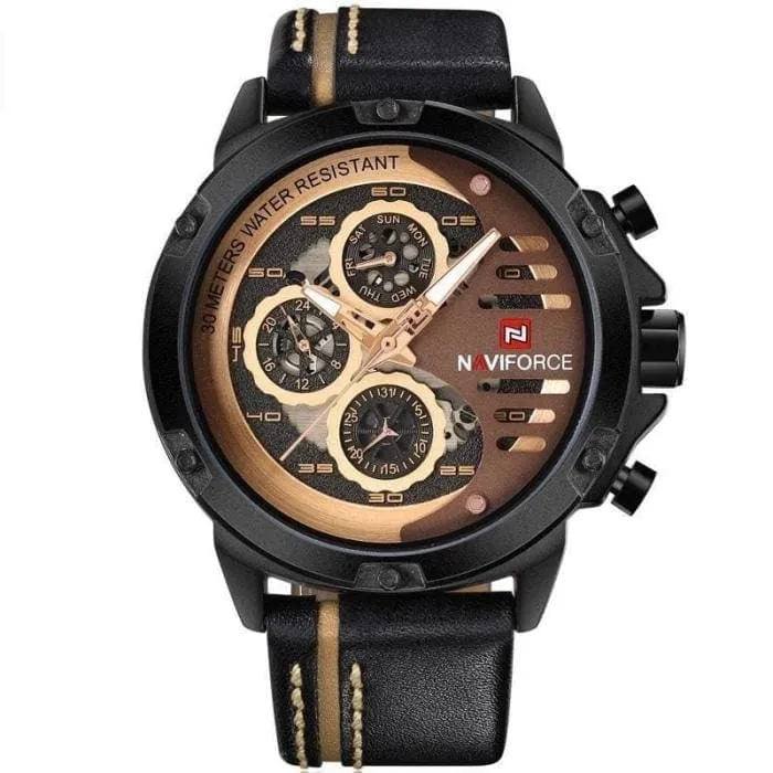 Leather Sports Wrist Watch for Men