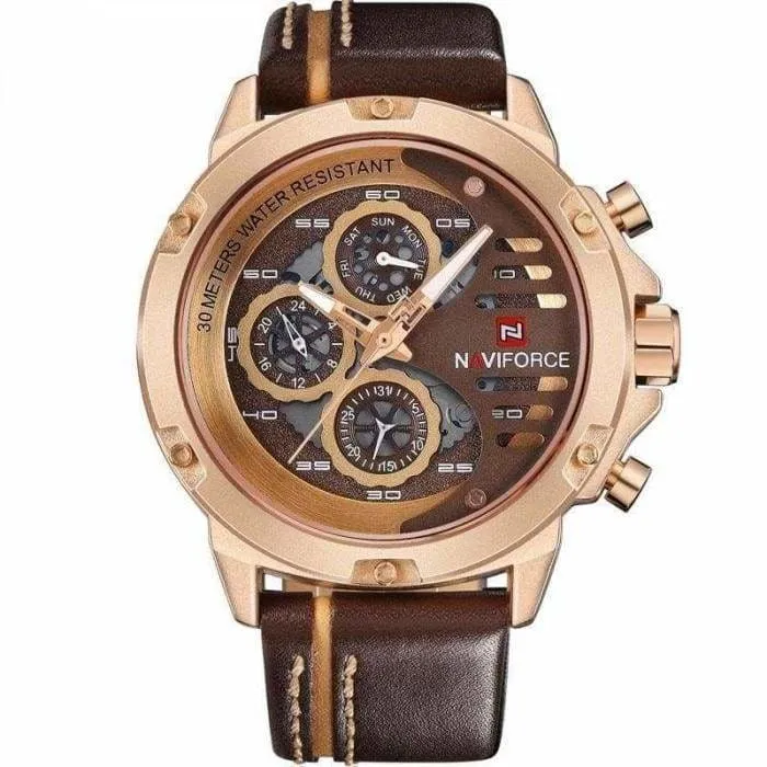 Leather Sports Wrist Watch for Men