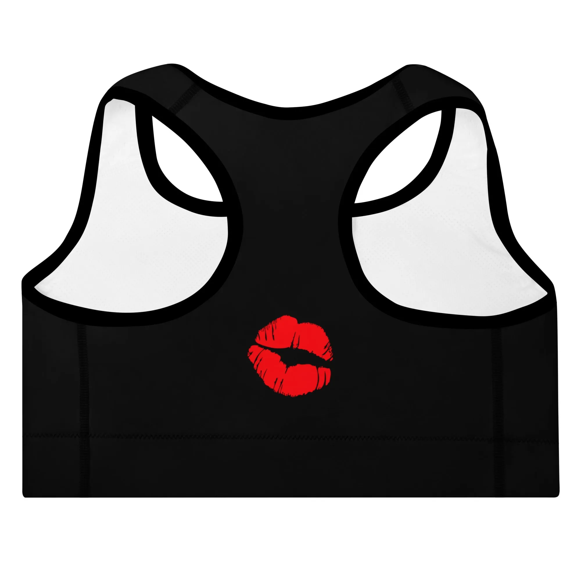 Lipstick Lounge Purple Logo Sports Bra