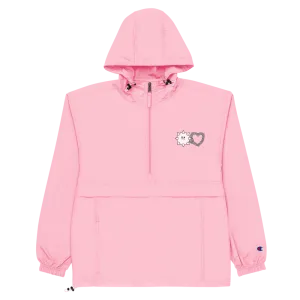 Love Hurts® x Champion Embroidered Packable Jacket (Pastel Pink)