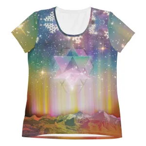 LSD Nebula Galaxy Womens Athletic T Shirt