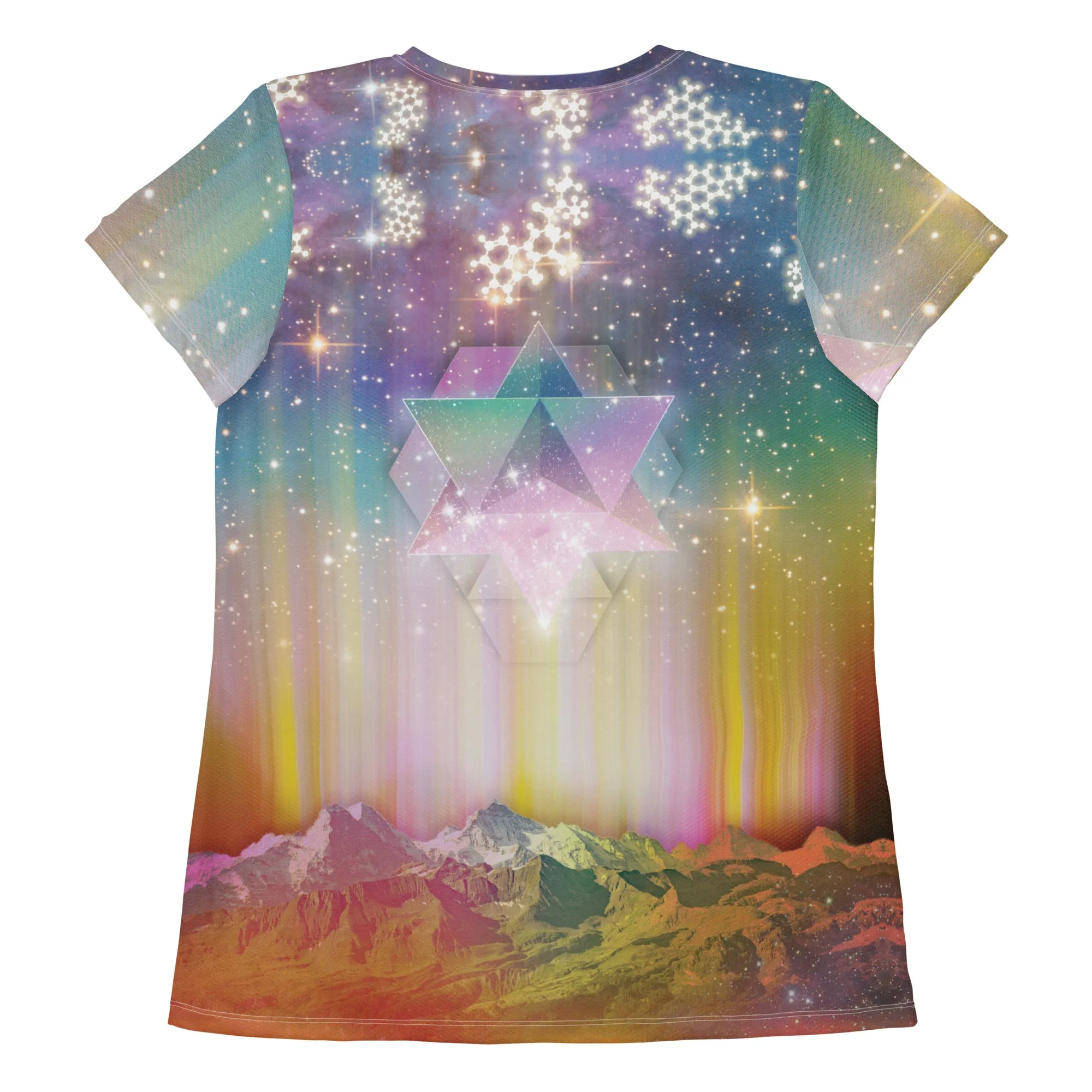 LSD Nebula Galaxy Womens Athletic T Shirt