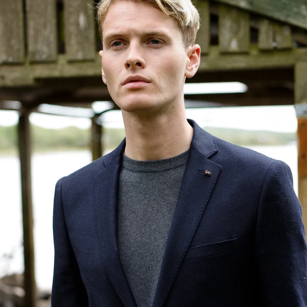 MAGEE Tweed Jacket - Mens Clady - Navy Twill