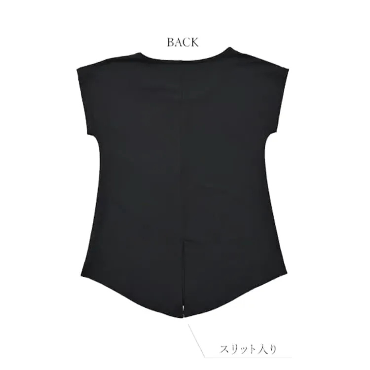 Maka-Hou Women Basic Rash Tee-BLACK (Japanese Brand)