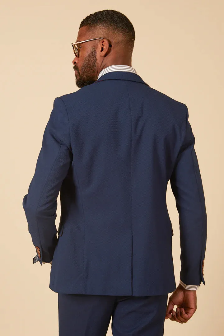 MARC DARCY Max Blazer - Mens Slim Fit - Royal Blue