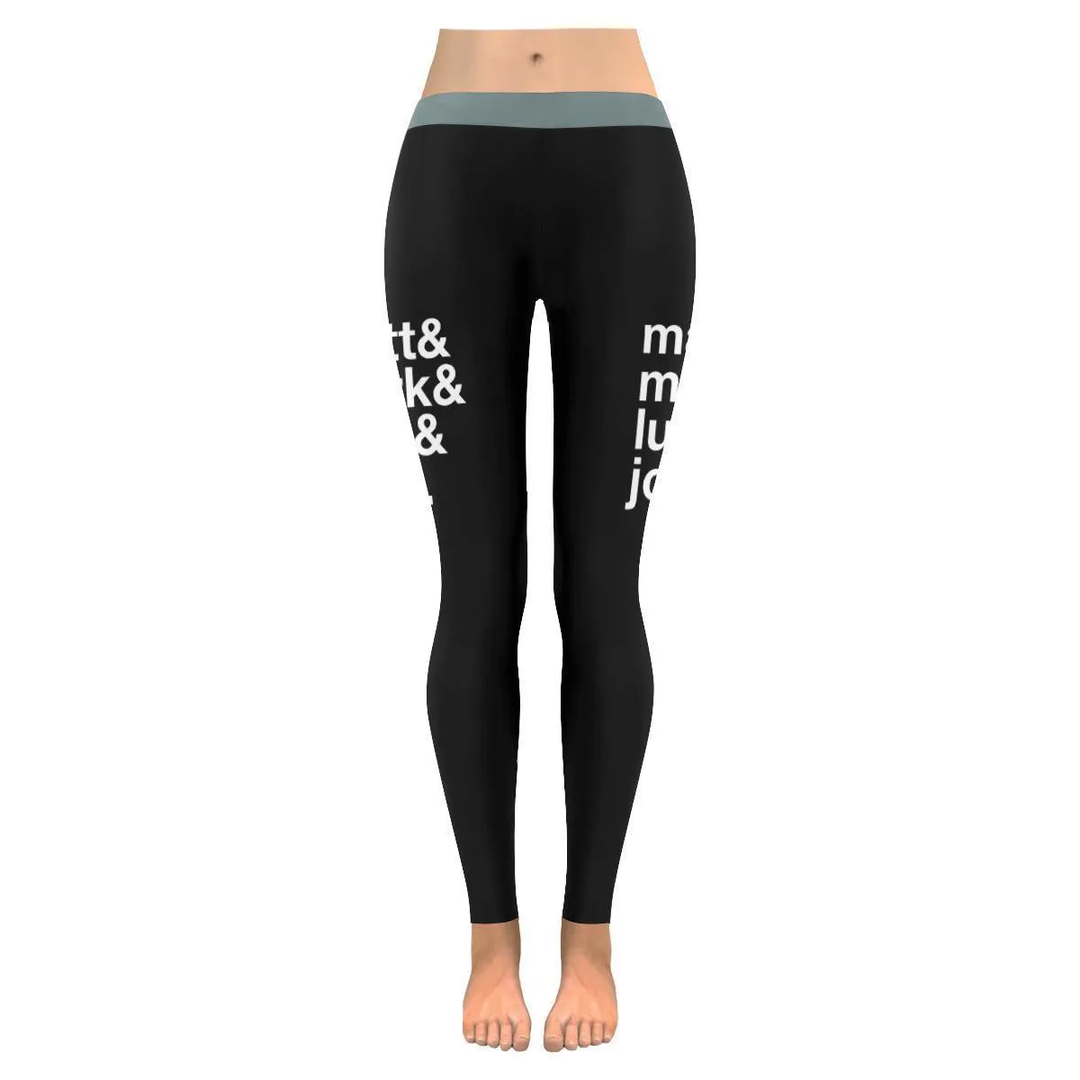 Matt & Mark & Luke & John Funny Christian Jesus Upf40  Womens Leggings - Christian Leggings For Women