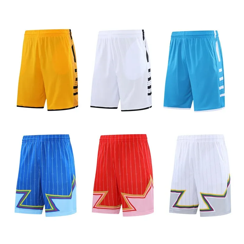 Men Basketball Shorts Loose Beach Sweatpant Tennis Soccer Sports Scanties Pant Male Jogging Running Shortpant Elastic Waistband