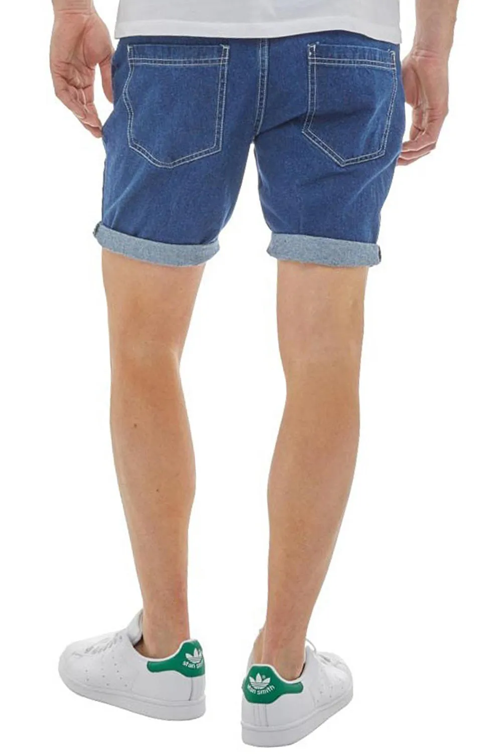 Mens Uganda Denim Stretch Shorts