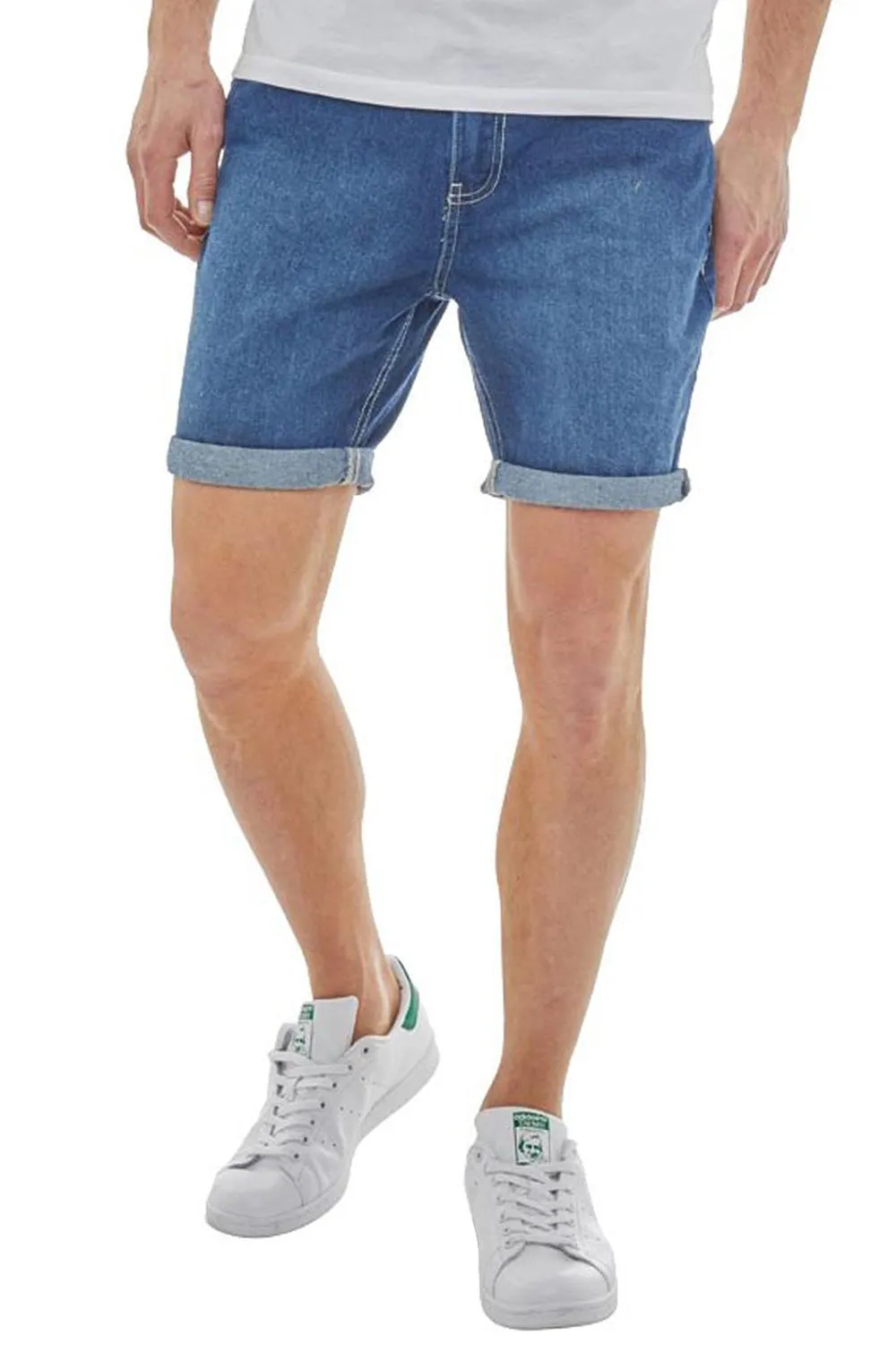 Mens Uganda Denim Stretch Shorts