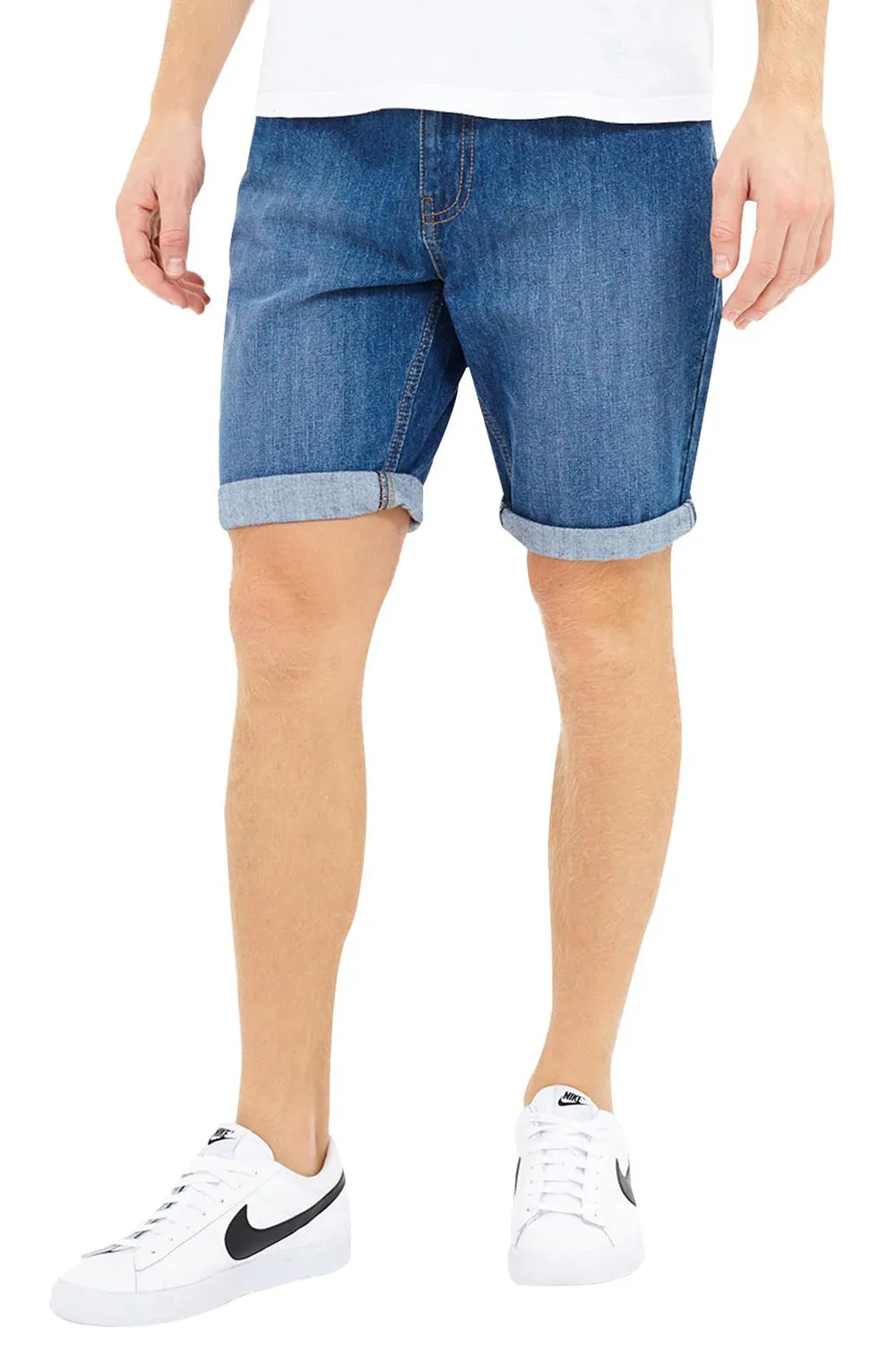 Mens Uganda Denim Stretch Shorts