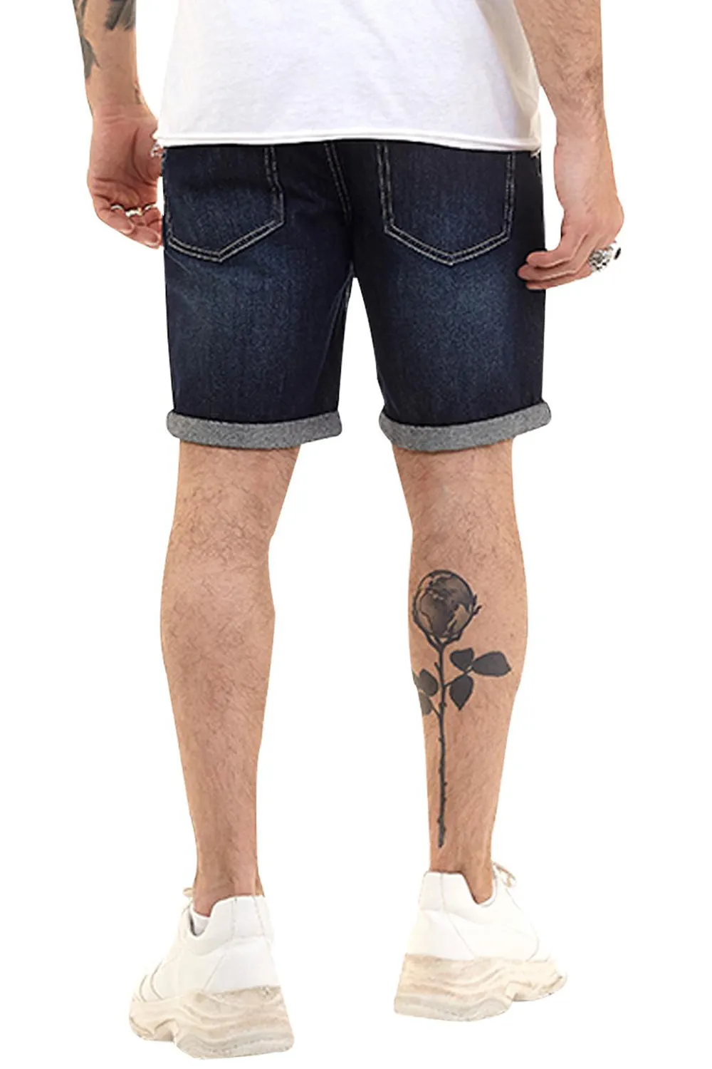 Mens Uganda Denim Stretch Shorts