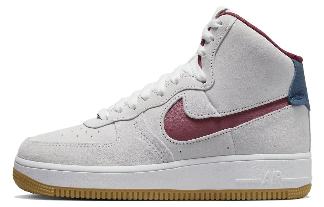 Nike Air Force 1 High Sculpt Trainers in Gray Suede (Women)