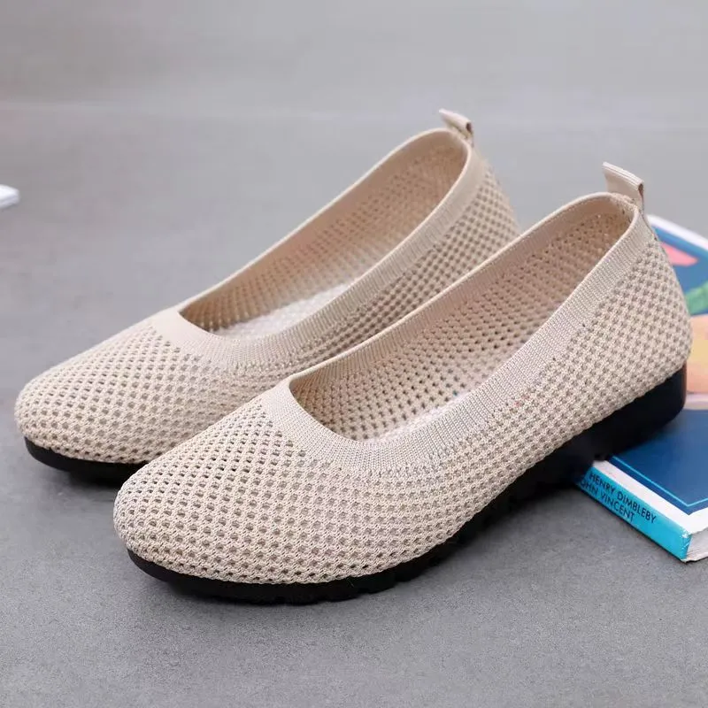 Owlkay Weaving Breathable Loafers  Comfortable Walking Casual Flats Shoes WF02