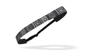 RAVEbandz Adjustable Headbands - (B&W Tribal)