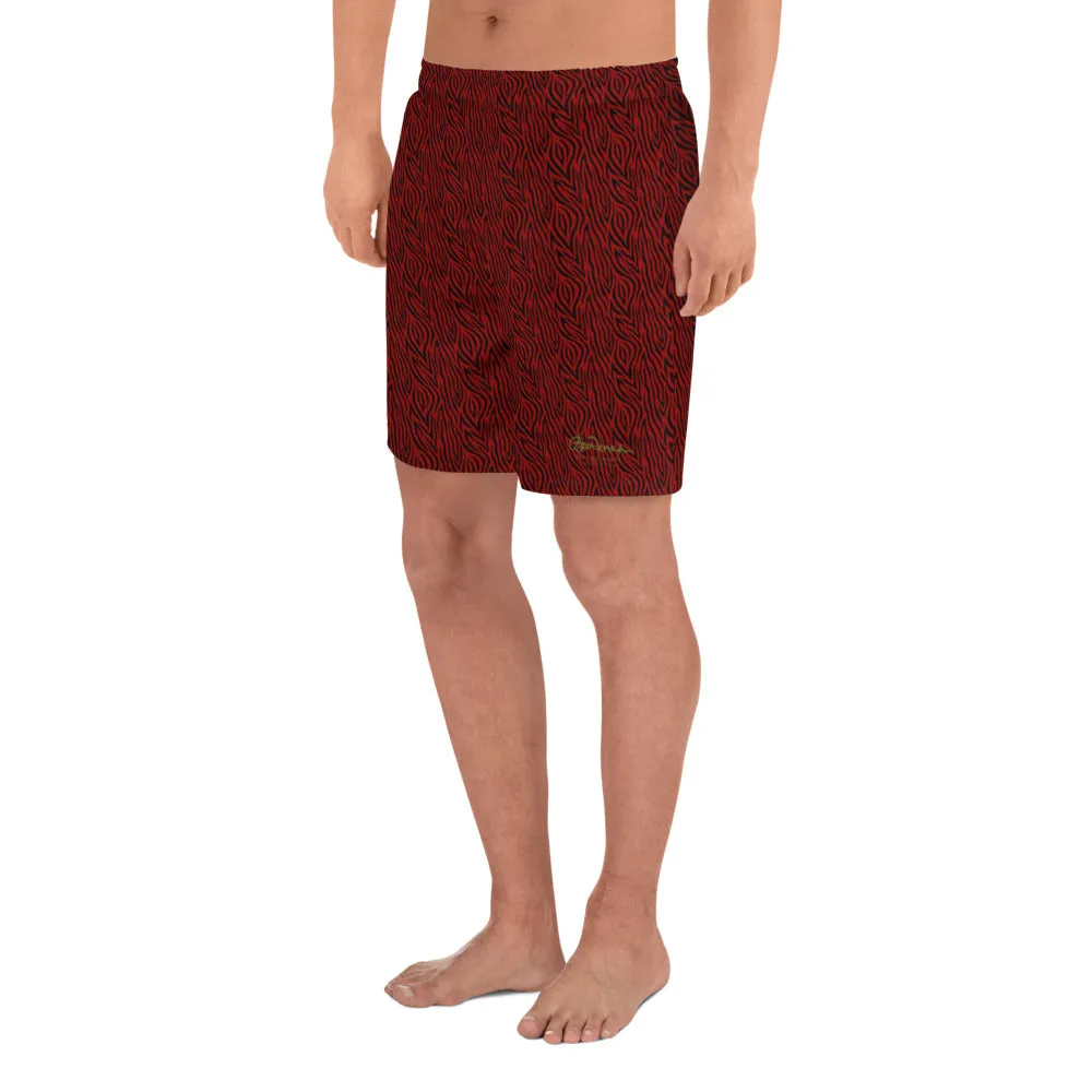 Red Zebra Mens Shorts