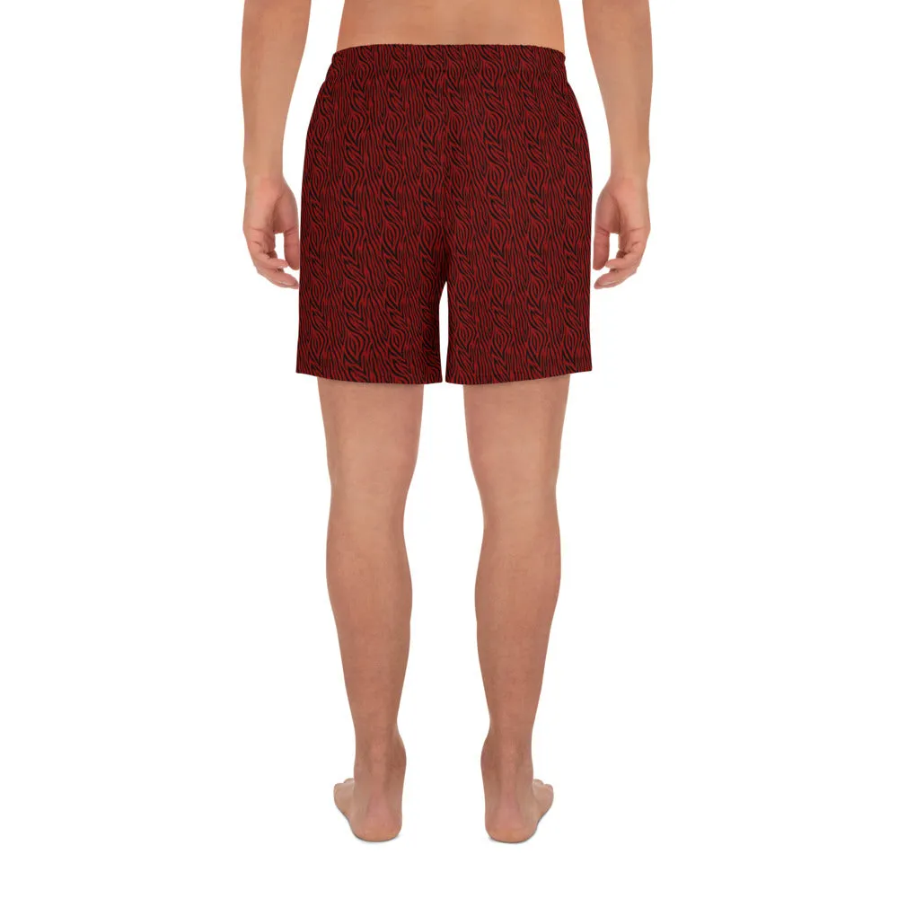 Red Zebra Mens Shorts