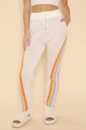 Retro stripe joggers