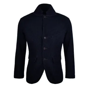 RRL by Ralph Lauren Unconstructed Herringbone Sport Coat Deep Navy