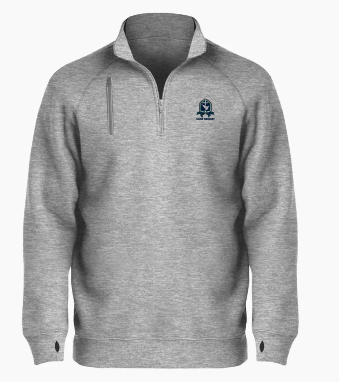 Saint Bridget BSN SPORTS Men's Cotton Rich Fleece 1/4 Zip