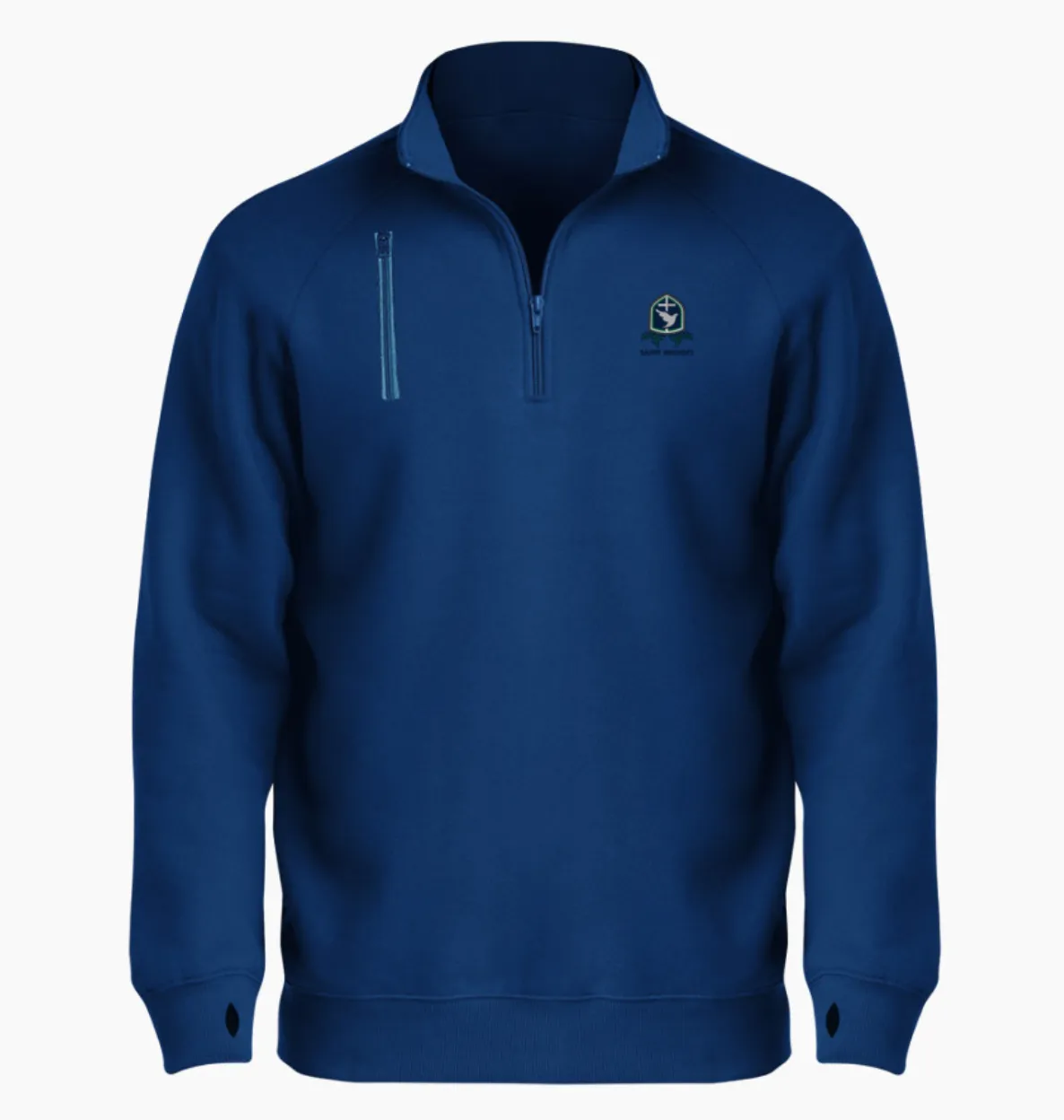 Saint Bridget BSN SPORTS Men's Cotton Rich Fleece 1/4 Zip