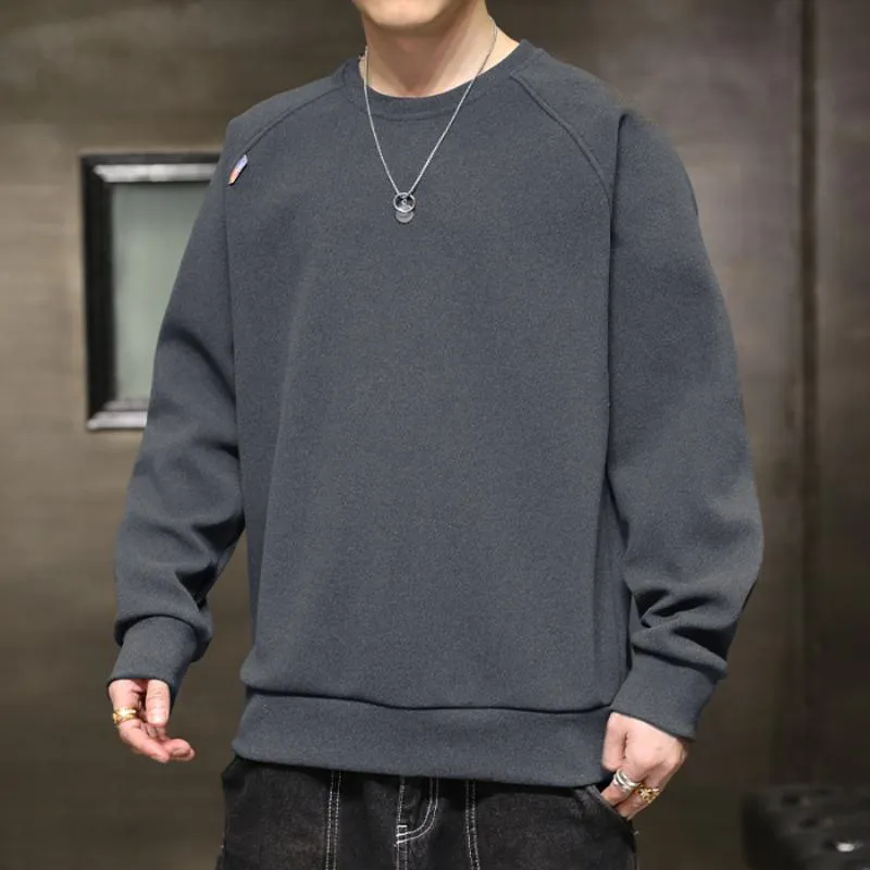 Solid Simplicity Thickened Sweatshirt