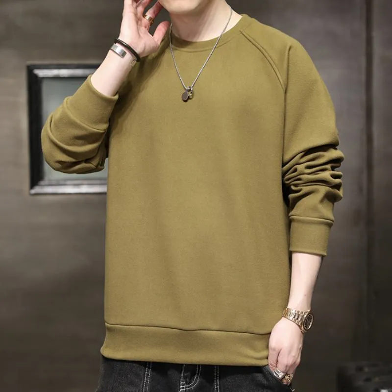 Solid Simplicity Thickened Sweatshirt