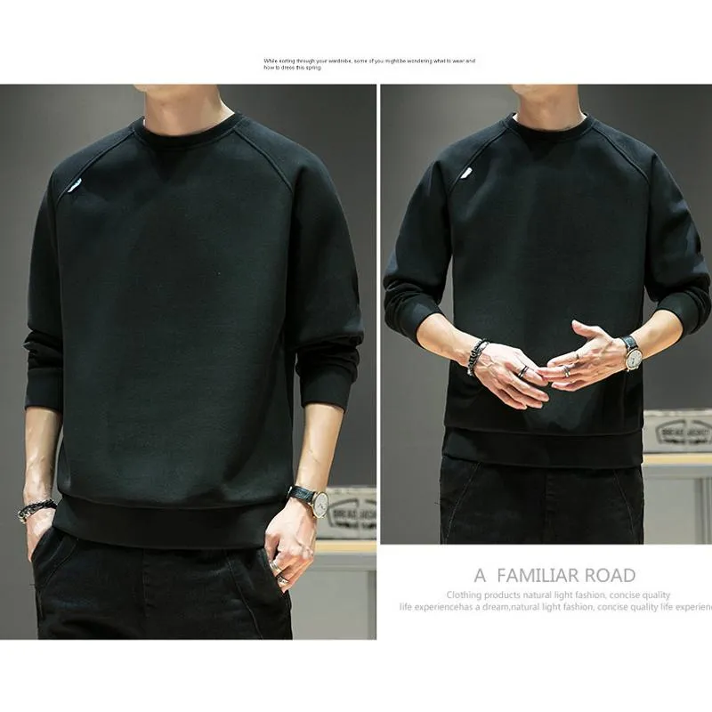 Solid Simplicity Thickened Sweatshirt