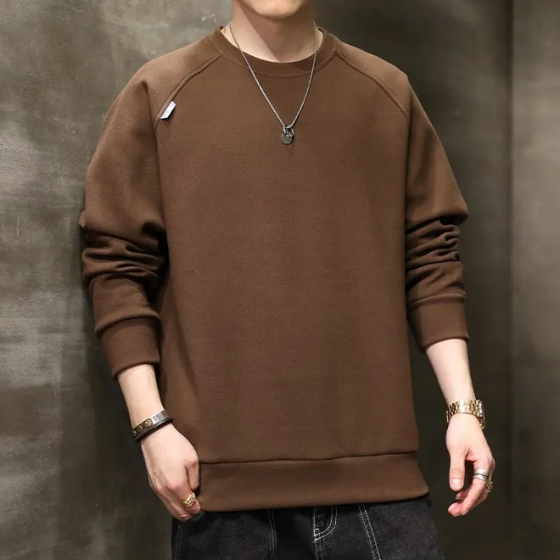 Solid Simplicity Thickened Sweatshirt