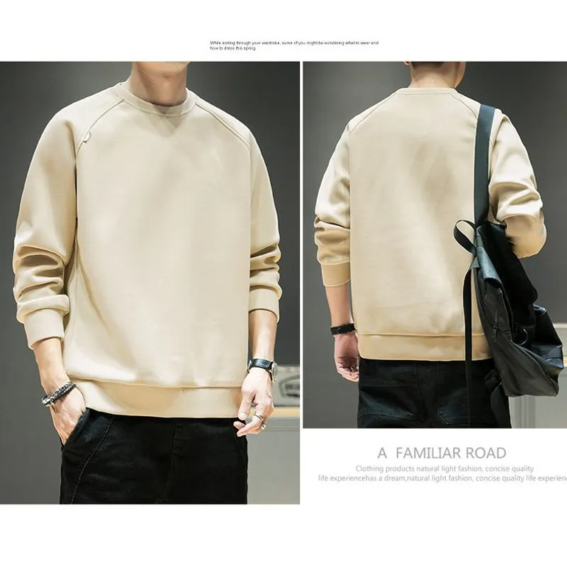 Solid Simplicity Thickened Sweatshirt