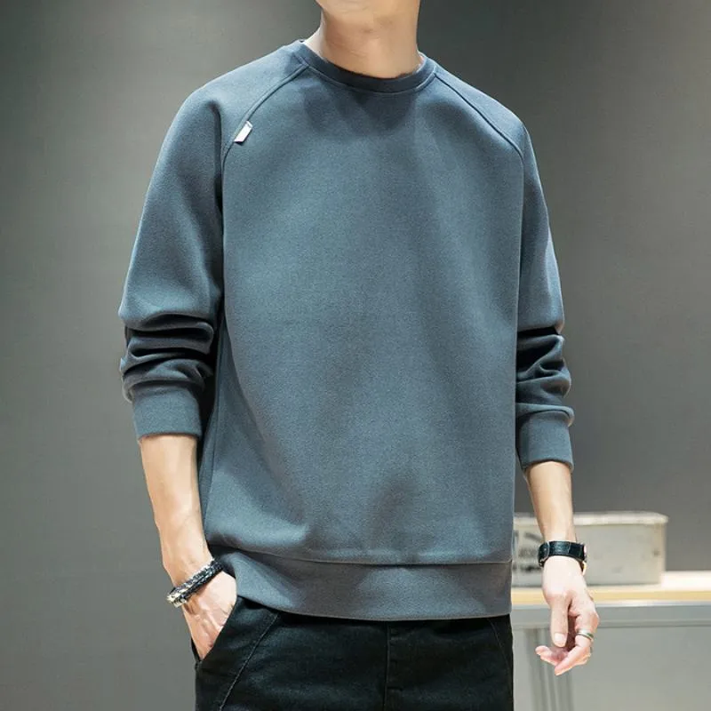 Solid Simplicity Thickened Sweatshirt