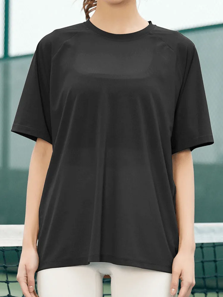 Sports Breathable Mesh Loose T-shirt / Quick Dry Sportswear - SF1386