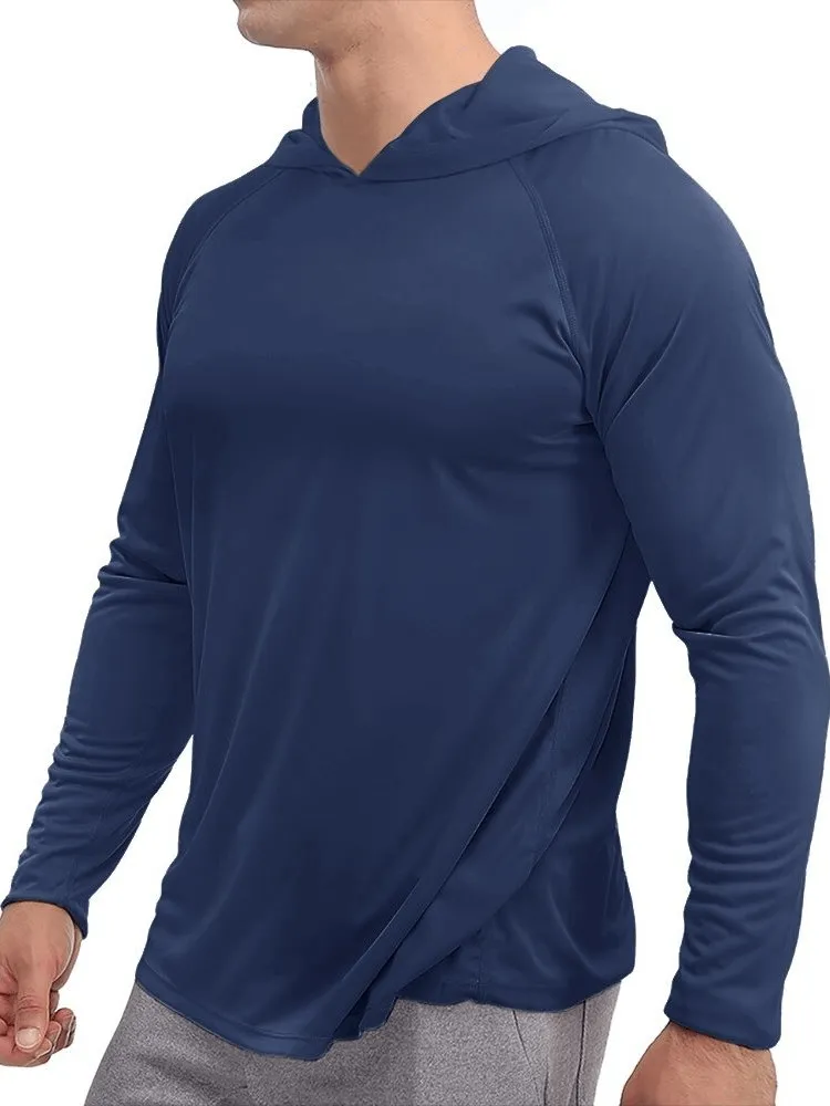 Sports Lightweight Quick-Dry Men's Long-Sleeve Hooded Shirts - SF0382