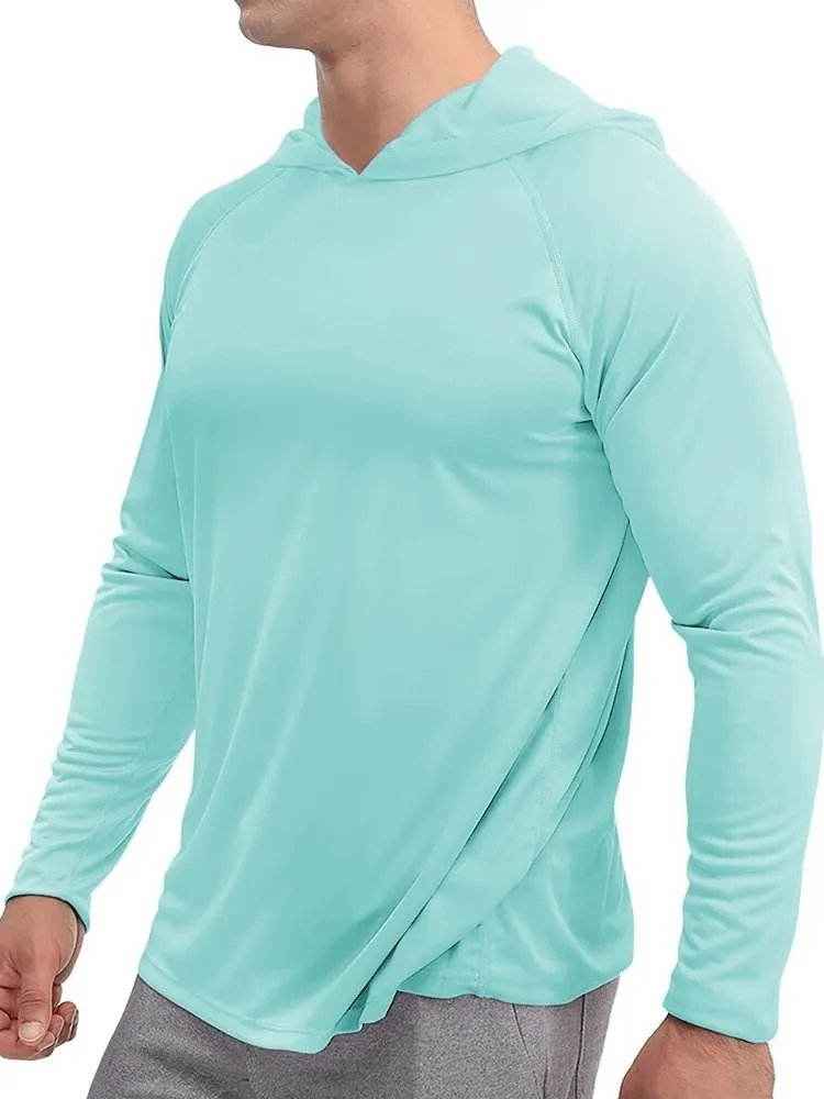 Sports Lightweight Quick-Dry Men's Long-Sleeve Hooded Shirts - SF0382