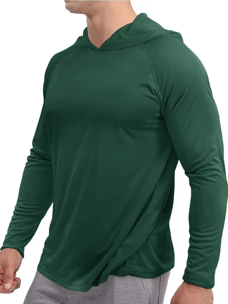 Sports Lightweight Quick-Dry Men's Long-Sleeve Hooded Shirts - SF0382