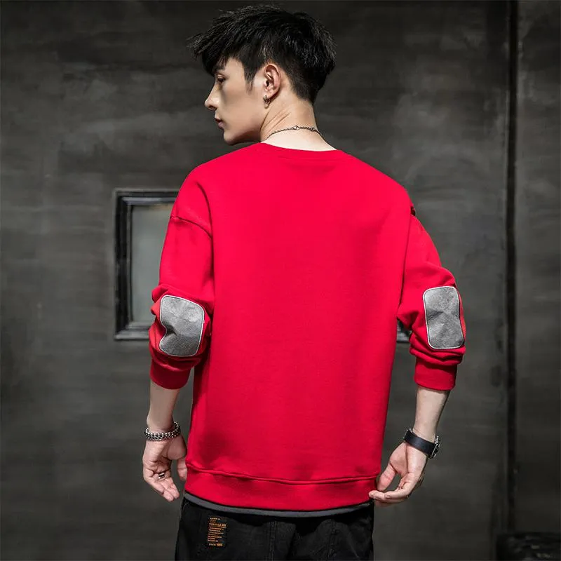 Sports Round Neck Casual Pullover Plus Sweatshirt