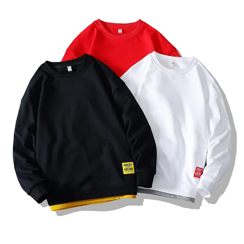 Sports Round Neck Casual Pullover Plus Sweatshirt