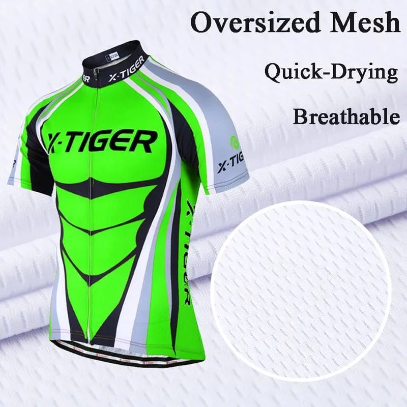 Summer Comfortable Men's Polyester Cycling Clothing Set