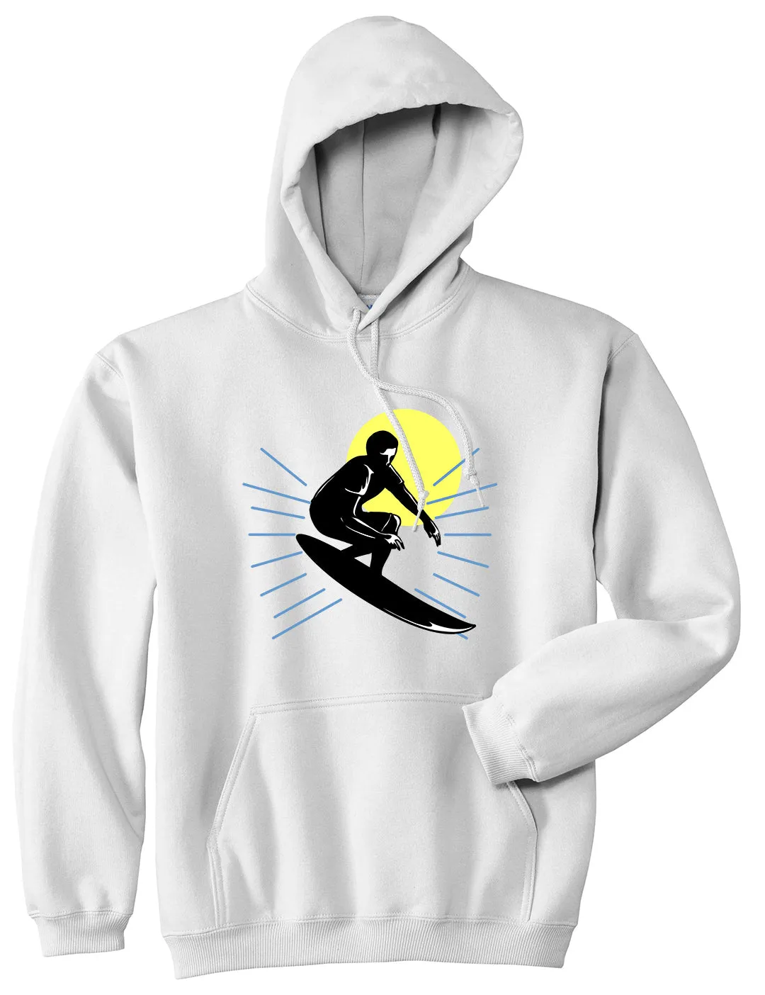 Surfing Surfer Mens Pullover Hoodie