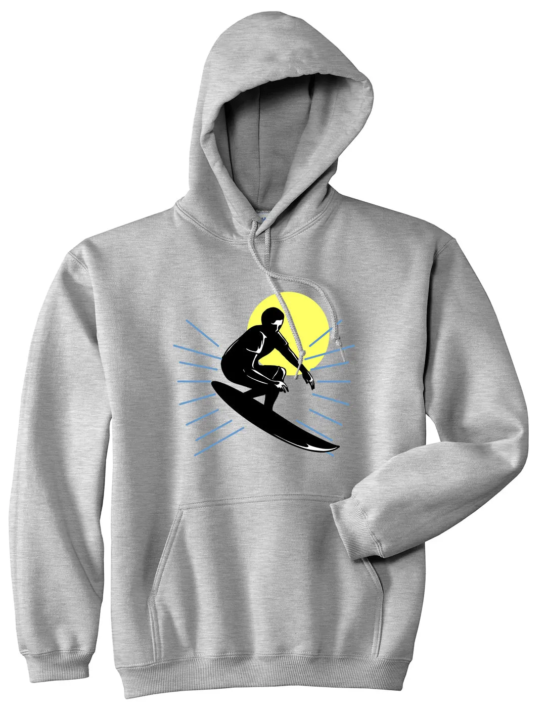 Surfing Surfer Mens Pullover Hoodie