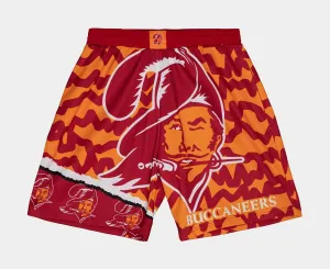 Tampa Bay Buccaneers Jumbotron 2.0 Sublimated Shorts Mens Shorts (Red/Orange)