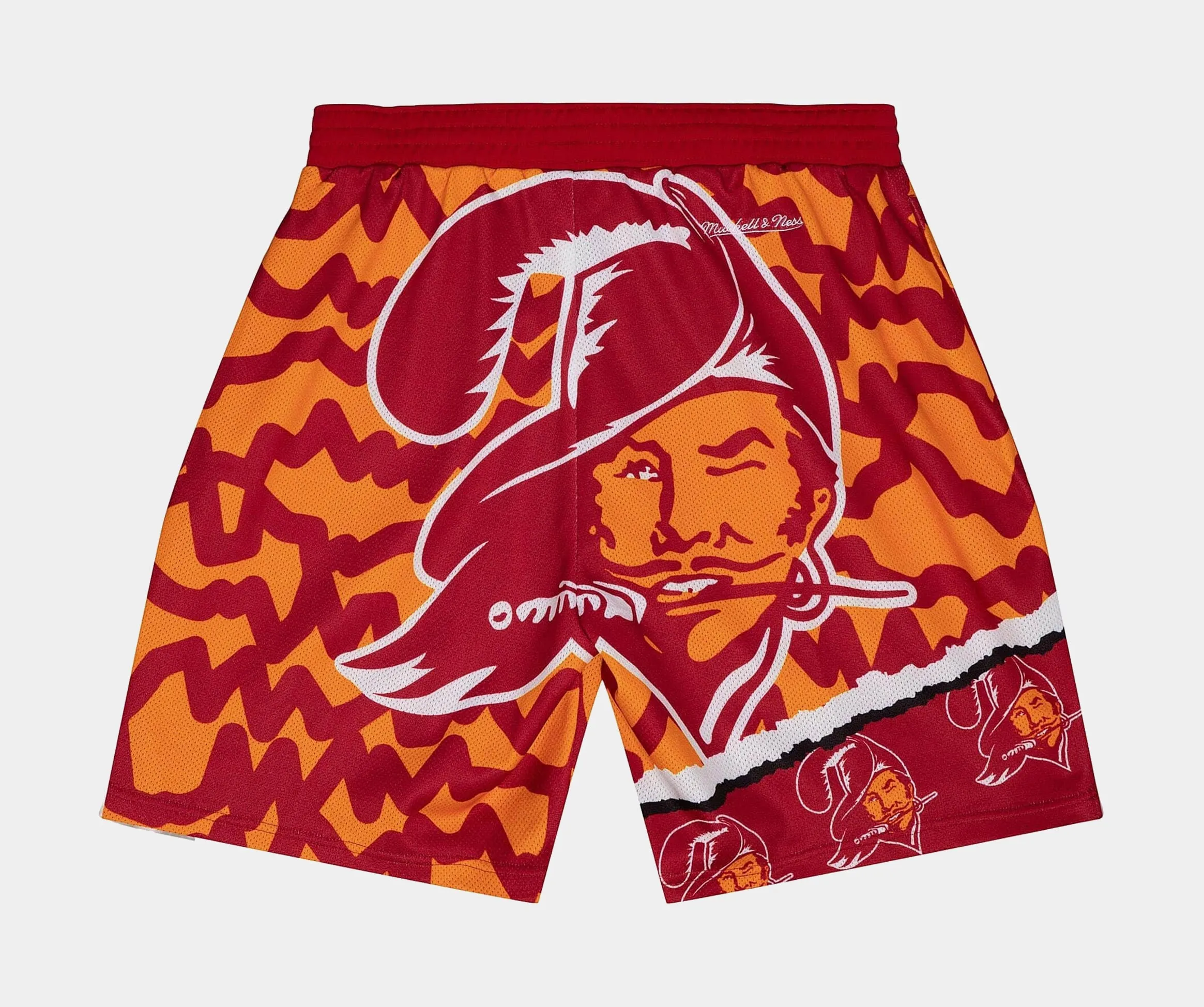 Tampa Bay Buccaneers Jumbotron 2.0 Sublimated Shorts Mens Shorts (Red/Orange)