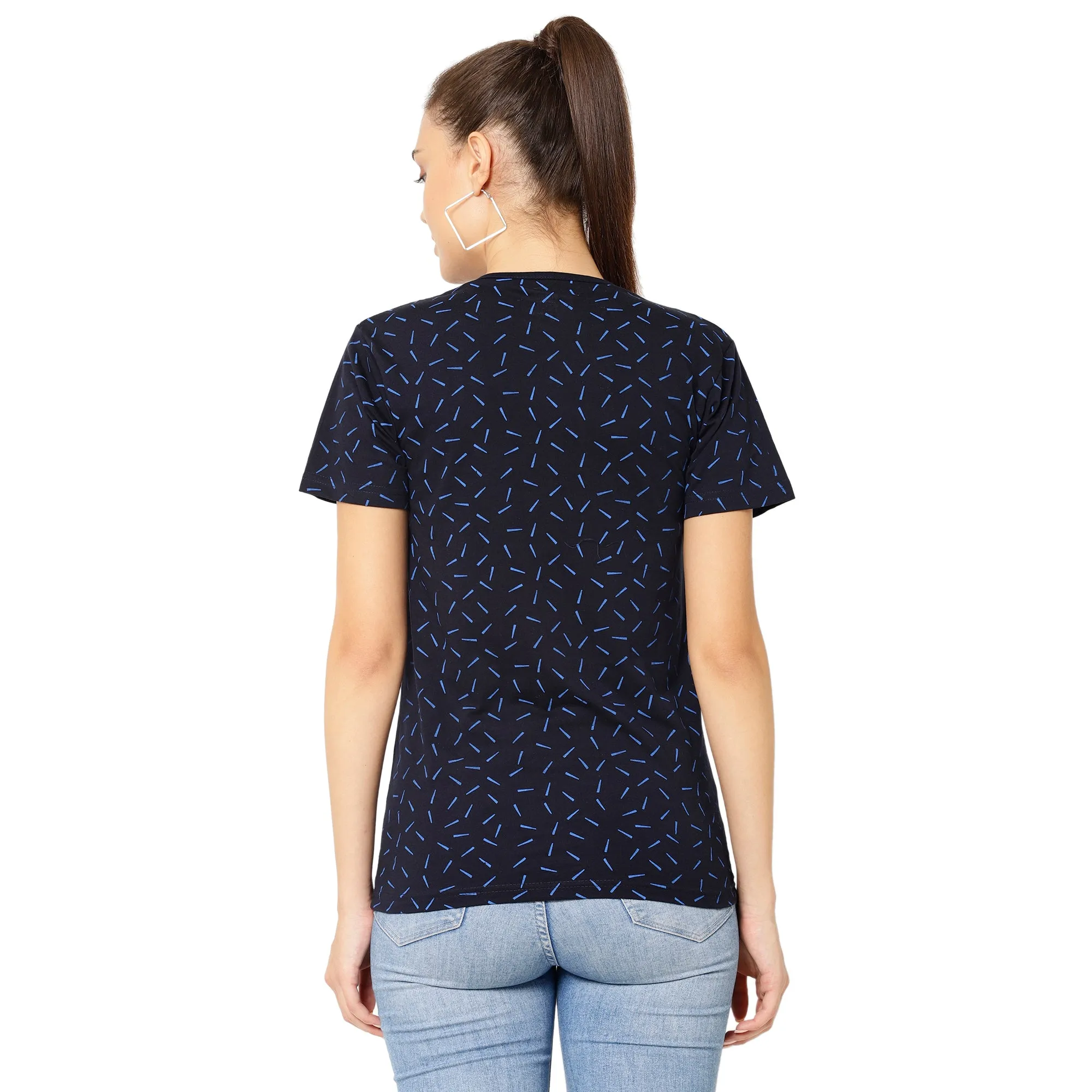 Vimal Jonney Blue Color T-shirt For Women