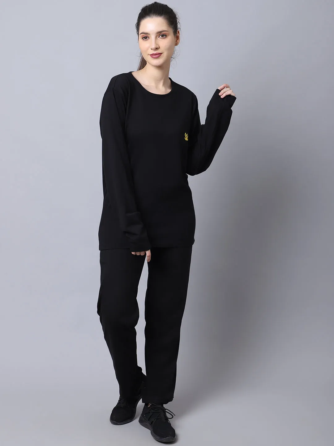 Vimal Jonney Cotton Black Tracksuit for Women