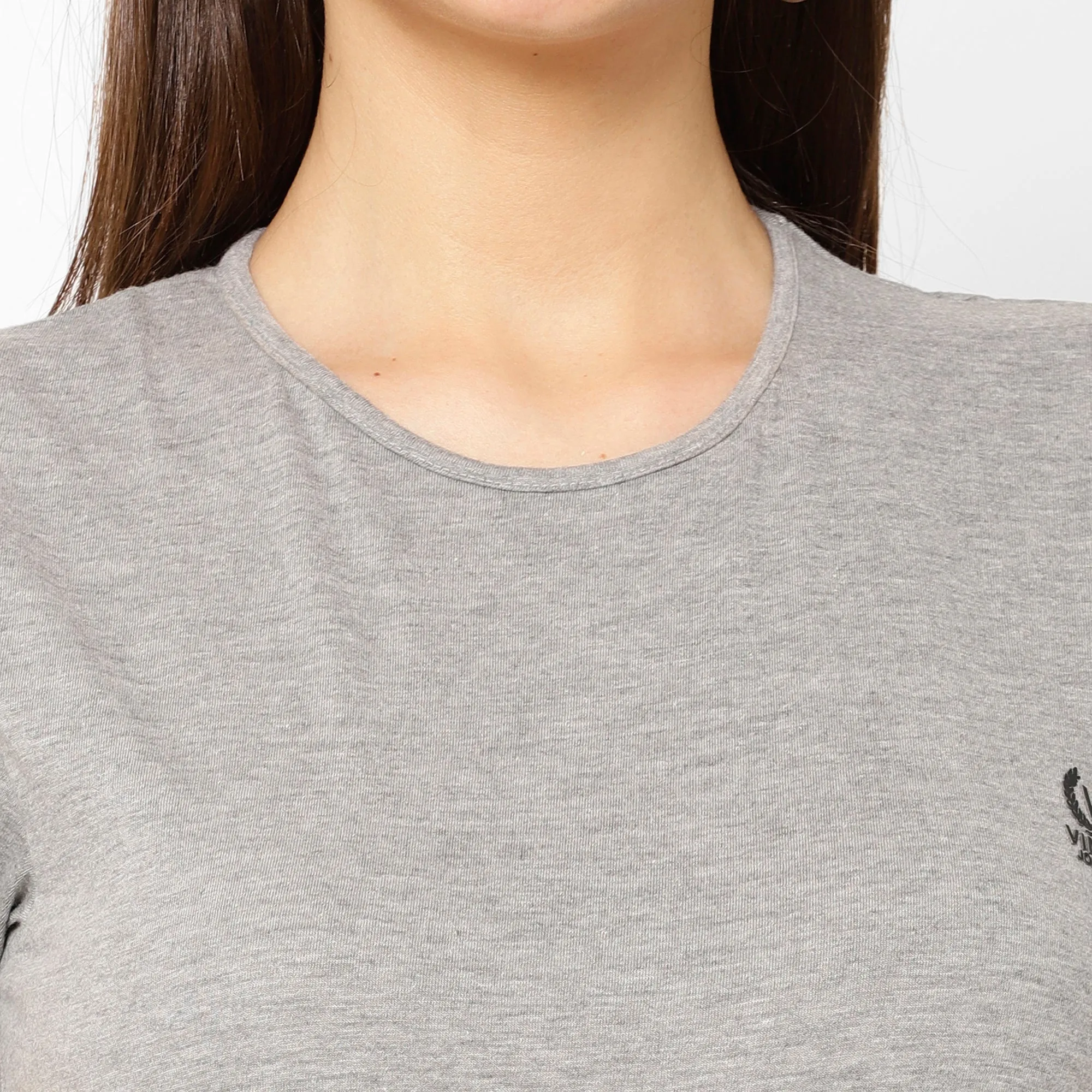 Vimal Jonney Silver Color T-shirt For Women