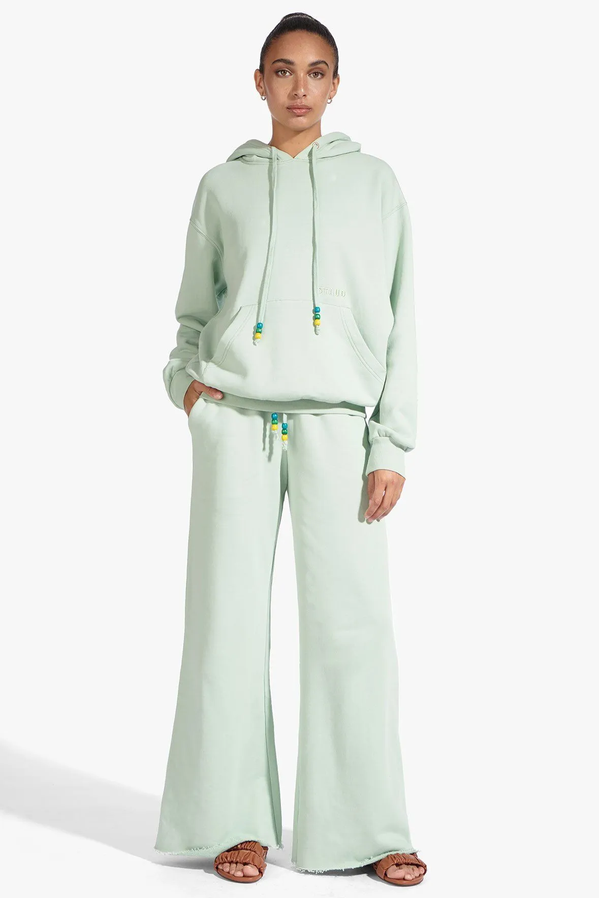 WIDE LEG SWEATPANTS | SAGE