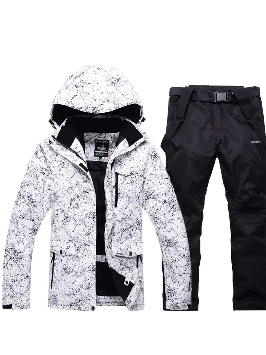 Women Hooded Ski Jacket & Bib Pants