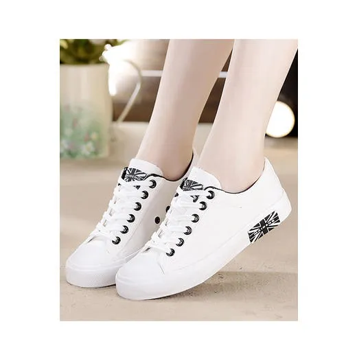 Women Lightweight Lace Up Canvas Shoes - WSC15454